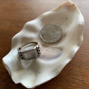 6.5 galena and citrine ring | sterling silver